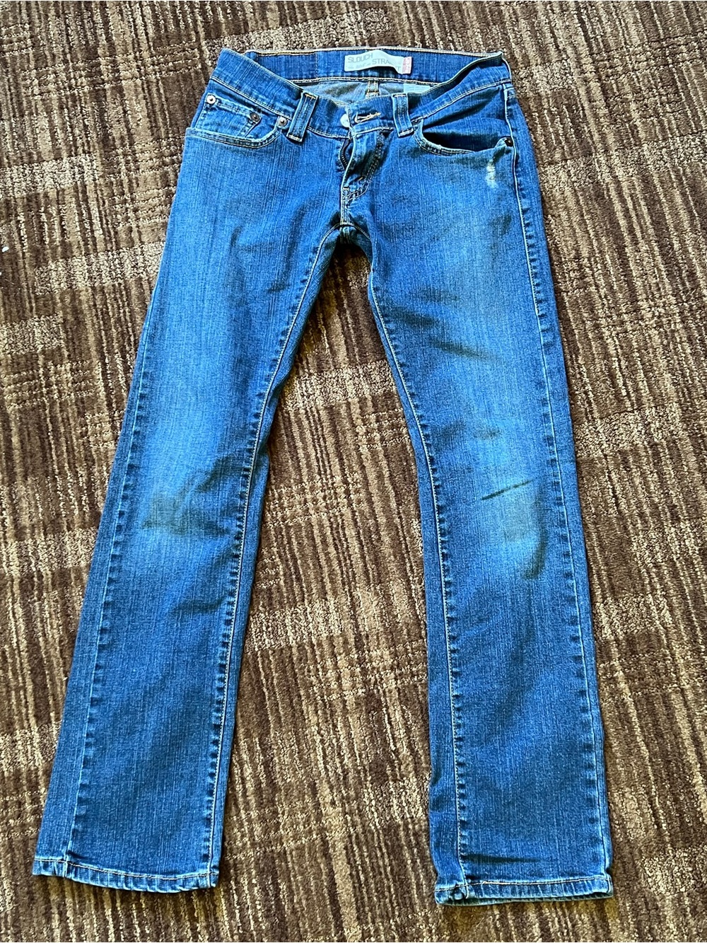 Y2K Levi’s Women’s 504 Slouch Straight Blue Jeans size 1M